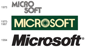 Evolución del logo de Microsoft