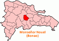 Ubicación geográfica de la Provincia Monseñor Nouel