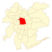 Mapa de la Comuna  Santiago