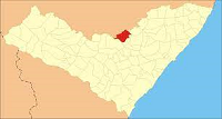 Mapa del municipio Quebrangulo