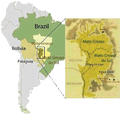 Ubicación geográfica de El Gran Pantanal