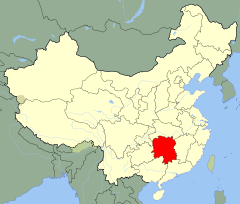 Mapa de Hunan