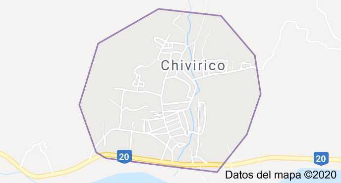 Ubicación geográfica de Chiviricoen el mapa