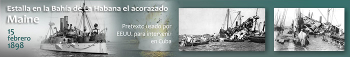 Aniversario de la explosión en la Bahía de La Habana del acorazado Maine