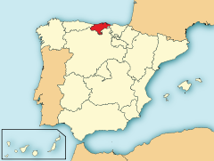 Ubicación de Cantabria