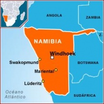 Ubicación de Windhoek