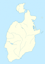 Mapa esquemático de la isla de Providencia, que muestra sus arroyos.