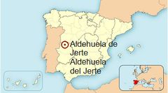 Ubicación de Aldehuela de Jerte en España