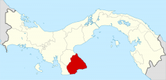Localización de la Provincia de Los Santos