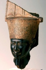 Cabeza del dios Amón. Sala de Arte Egipcio