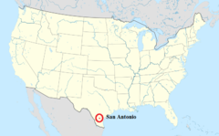 San Antonio (Texas), Estados Unidos, estado de Texas. Es la capital del condado de Bexar.