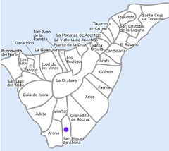 Mapa de San Miguel de Abona
