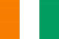 Bandera  Costa de Marfil.