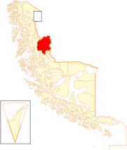 Mapa de la Comuna Torres del Paine