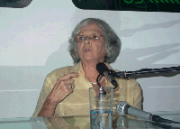 Marta Valdés en el espacio Encuentro en la Feria Arte en la Rampa.
