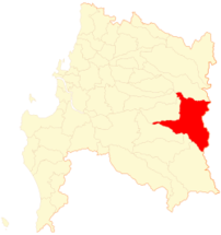 Mapa de la  Comuna  de Antuco