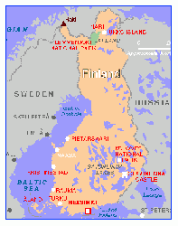 Mapa o ubicación de Finlandia