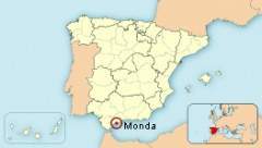 Ubicación de Monda en España