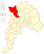 Mapa de la  Comuna de La Ligua