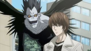 Light Yagami y Ryuk en la serie