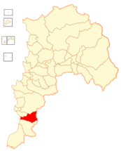 Mapa de la  Comuna  de Cartagena