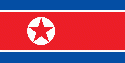 Bandera de Corea del Norte