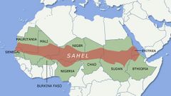 La región del Sahel atraviesa África desde el océano Atlántico hasta el mar Rojo.
