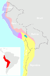 Mapa o ubicación de Imperio Inca
