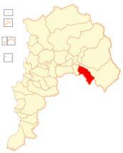 Mapa de la  Comuna  de Calle Larga