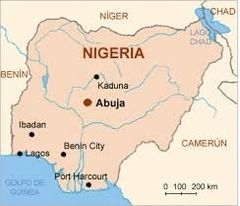 Localización de la ciudad de Kaduna en Nigeria