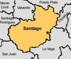Mapa de la Provincia Santiago de República Dominicana
