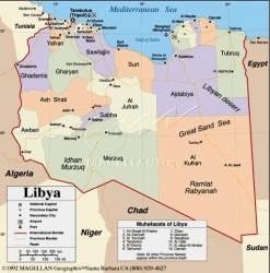 Mapa o ubicación de Libia
