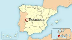 Ubicación de Pescueza en España