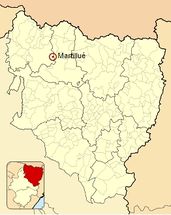 Ubicación de Martillué en la provincia de Huesca.