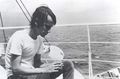 Silvio Rodriguez durante su viaje en el barco Playa Giron en 1969.jpg