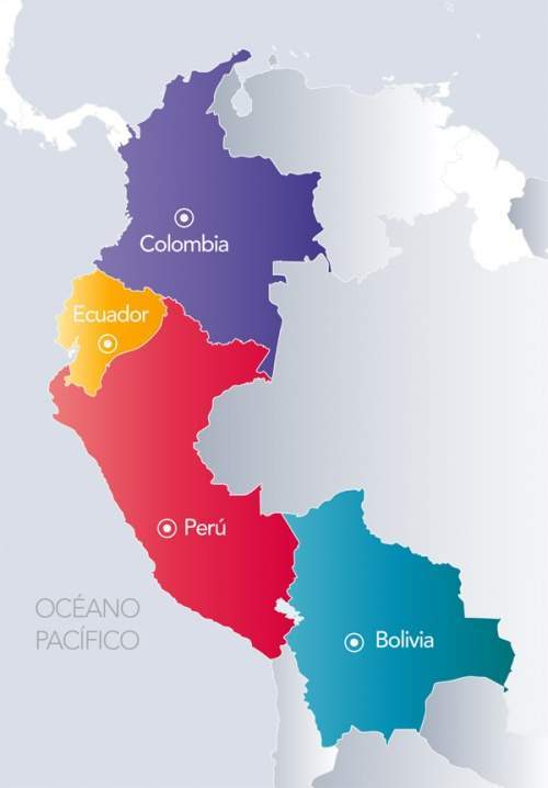 map of andean region        <h3 class=