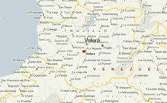 Localización de la ciudad de Valera