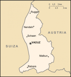 Mapa o ubicación de Liechtenstein