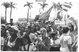Marcha del Pueblo combatiente en Sancti Spíritus