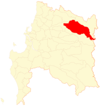 Mapa de la  Comuna  de Coihueco