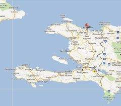 Mapa Aéreo de Cabo Haitiano.