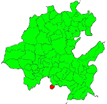 Localización de Tizayuca en el mapa del Estado de Hidalgo