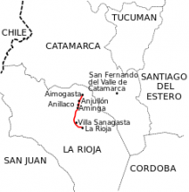 Localización de Villa Sanagasta