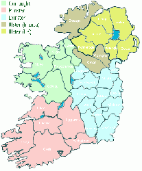 Mapa o ubicación de Irlanda