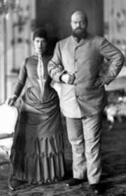 Alejandro III junto a su esposa
