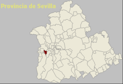 Ubicación de Benacazón (Sevilla)