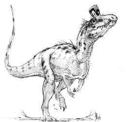 Cryolophosaurus full body by dustdevil.jpg