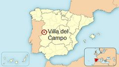 Ubicación de Villa del Campo en España