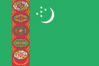 Bandera  de Turkmenistan