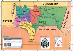 Mapa político de Tarija